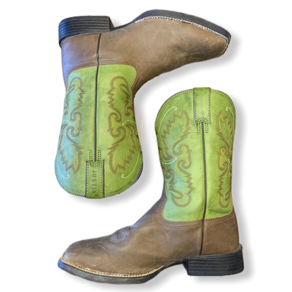 Justin Boots Other - HP💥 Justin Hinton Green Farm and Ranch Boot